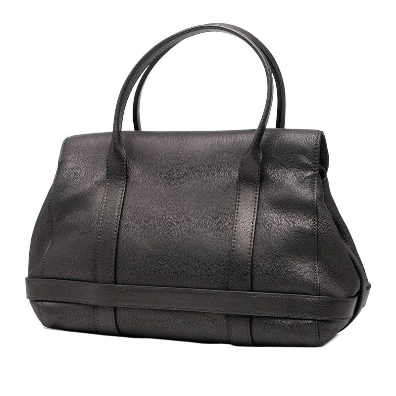 Loewe Gray Charcoal Leather Women's Loewe