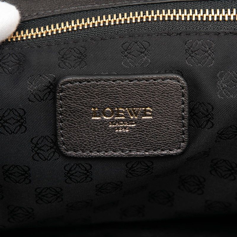 Loewe Gray Charcoal Leather Women's Loewe