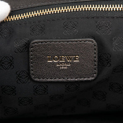 Loewe Gray Charcoal Leather Women's Loewe