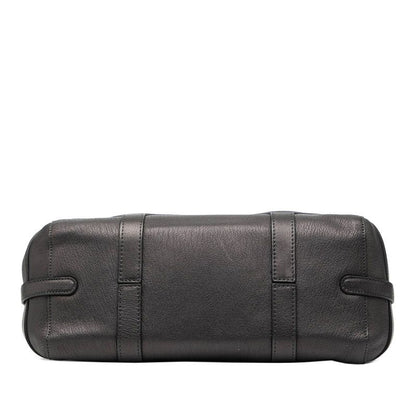 Loewe Gray Charcoal Leather Women's Loewe