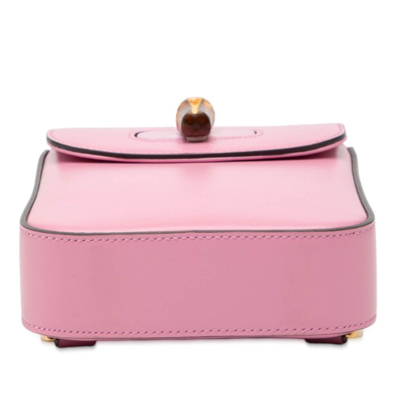 Gucci Bamboo Mini Rucksack Backpack 702106 Pink Leather Women's Gucci
