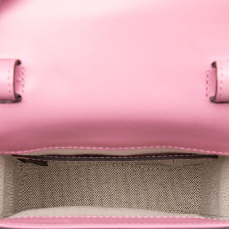 Gucci Bamboo Mini Rucksack Backpack 702106 Pink Leather Women's Gucci