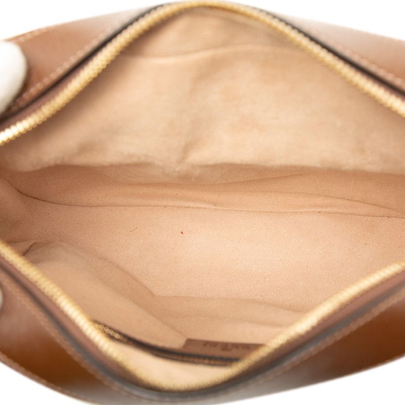 Gucci GG Supreme Horsebit 1955 645454 Brown Beige PVC Leather Women's Gucci