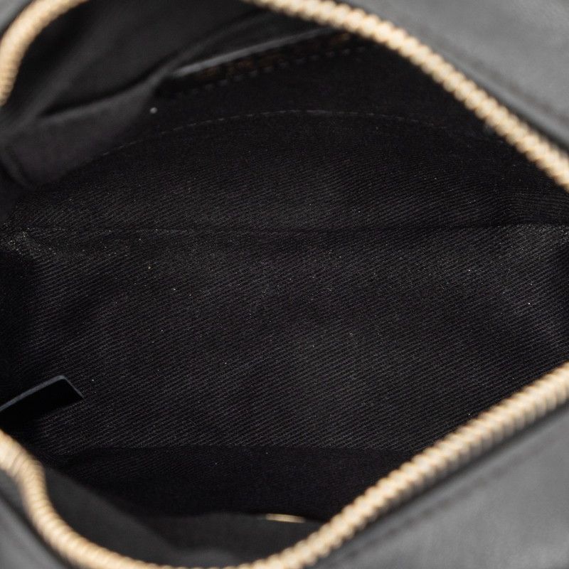 Chanel Matelasse Cocomark Chain Shoulder Bag Black Leather Women's Chanel