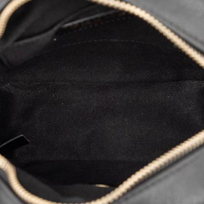 Chanel Matelasse Cocomark Chain Shoulder Bag Black Leather Women's Chanel