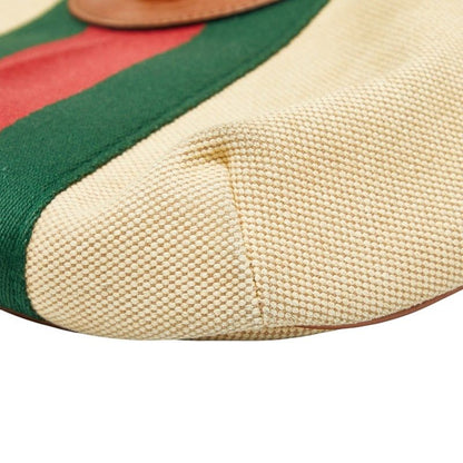 Gucci Vintage Sherry Line 575082 Brown Canvas Leather Women's Gucci