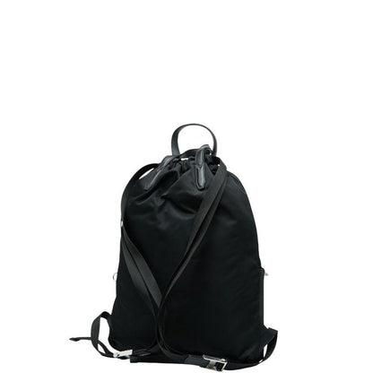 Fendi Logo Face Backpack Nap Sac 7vz034 Black Multicolor Nylon Leather Ladies