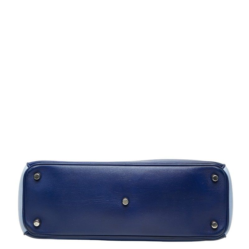 Diorissimo Handbag Shoulder Bag 2WAY Navy Blue Green Leather Women's Dior