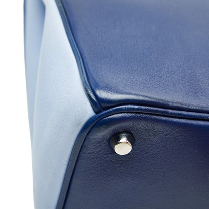 Diorissimo Handbag Shoulder Bag 2WAY Navy Blue Green Leather Women's Dior