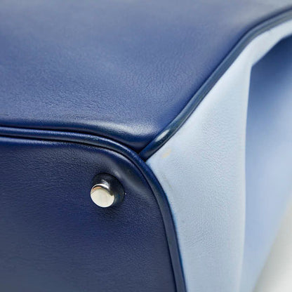 Diorissimo Handbag Shoulder Bag 2WAY Navy Blue Green Leather Women's Dior