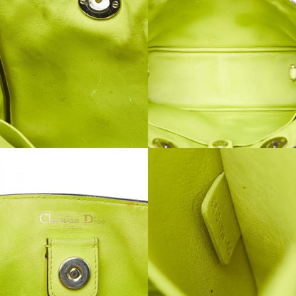 Diorissimo Handbag Shoulder Bag 2WAY Navy Blue Green Leather Women's Dior