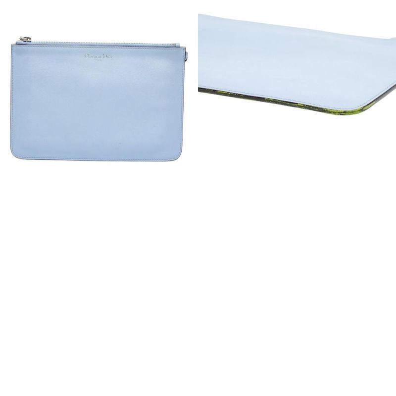 Diorissimo Handbag Shoulder Bag 2WAY Navy Blue Green Leather Women's Dior