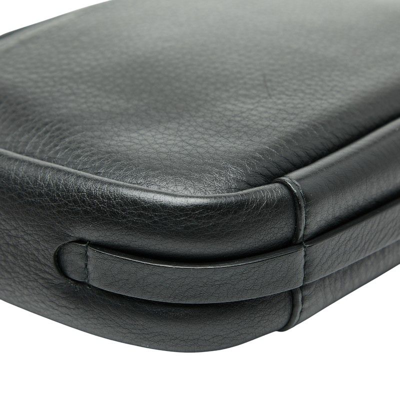 Balenciaga Logo Black Leather Women's Balenciaga