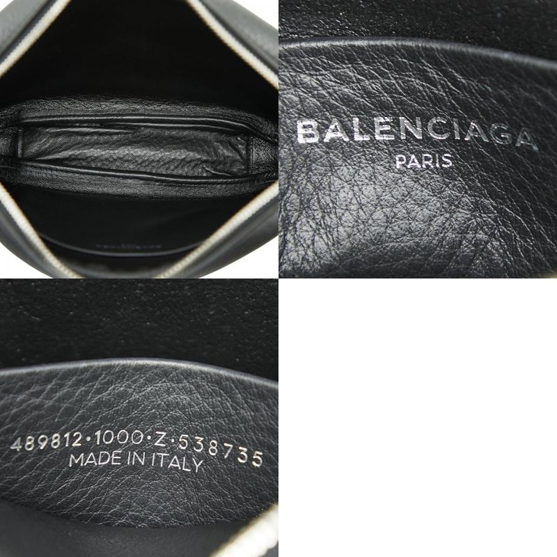 Balenciaga Logo Black Leather Women's Balenciaga