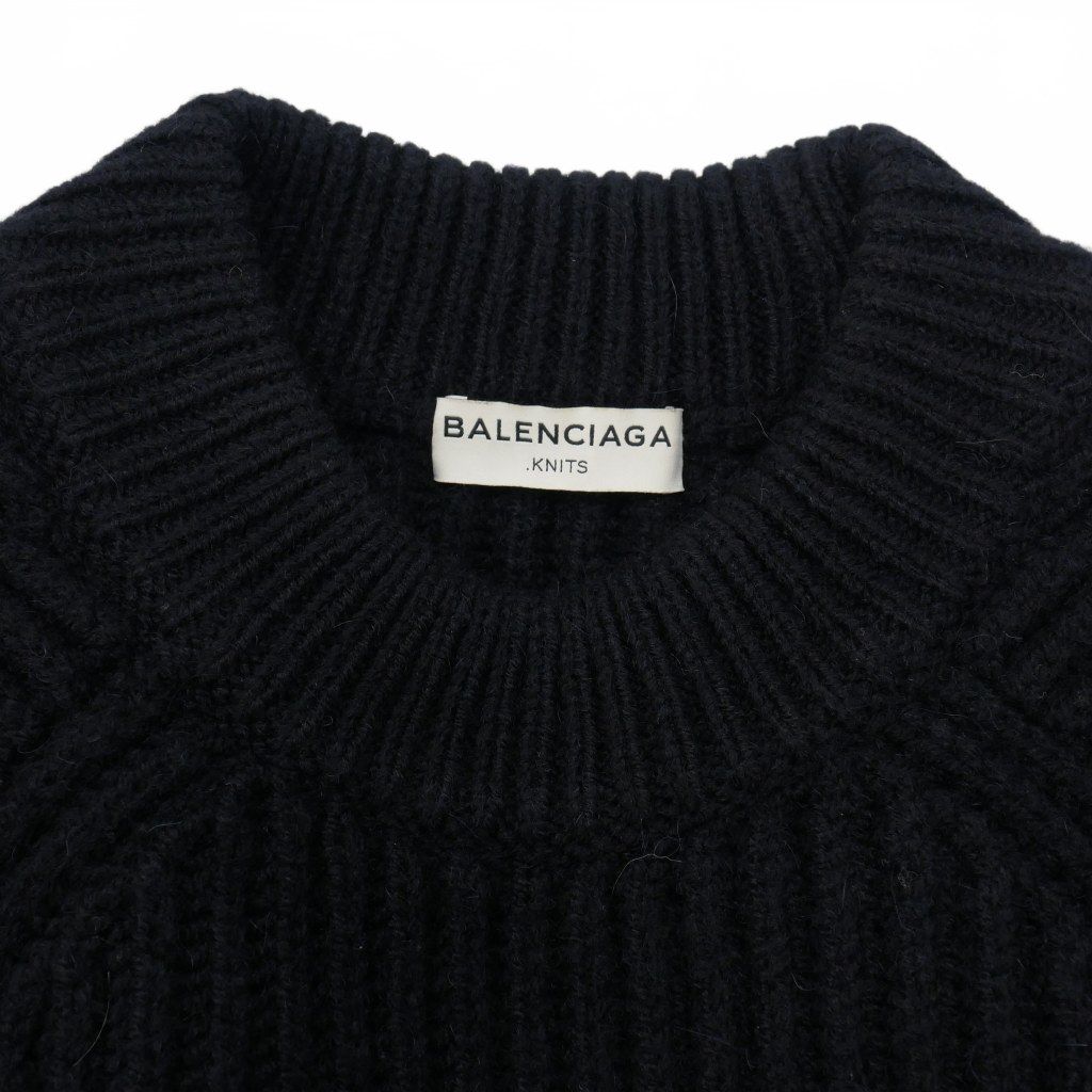 Balenciaga BALENCIAGA Alexander Wang period cropped low gauge knit sweater 3/4