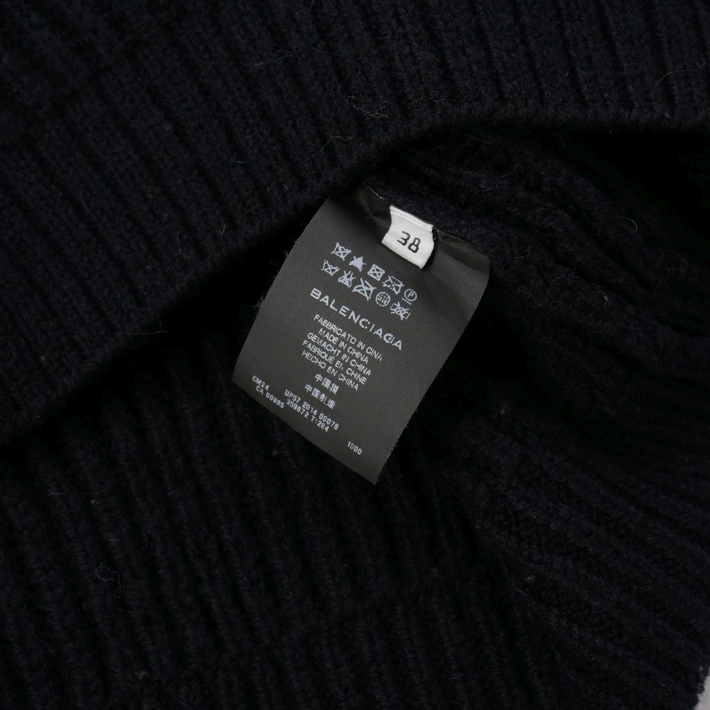 Balenciaga BALENCIAGA Alexander Wang period cropped low gauge knit sweater 3/4