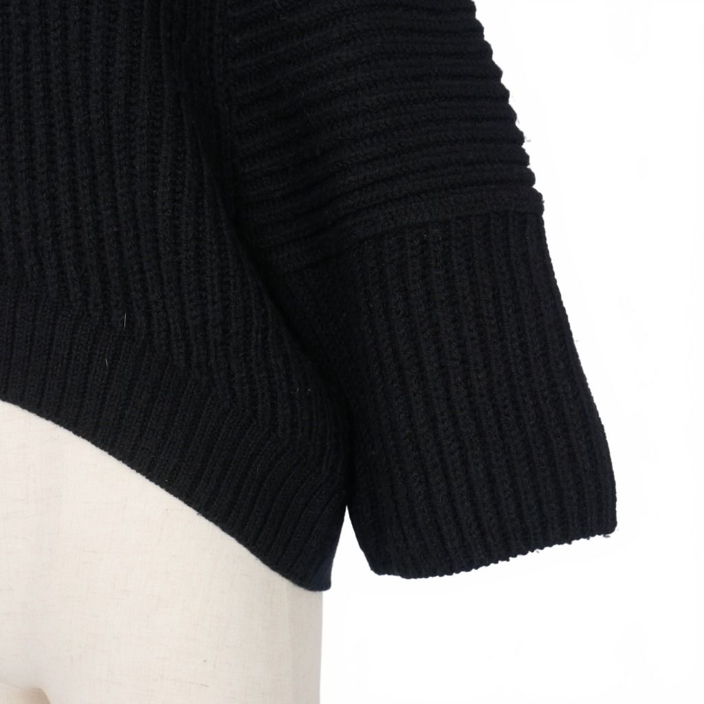 Balenciaga BALENCIAGA Alexander Wang period cropped low gauge knit sweater 3/4