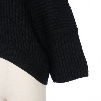 Balenciaga BALENCIAGA Alexander Wang period cropped low gauge knit sweater 3/4