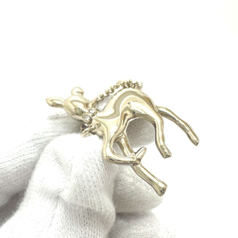 Chanel Chanel Necklace Bambi Fake Pearl G26 Metal