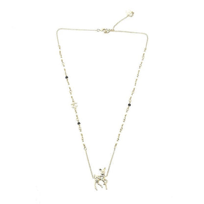 Chanel Chanel Necklace Bambi Fake Pearl G26 Metal