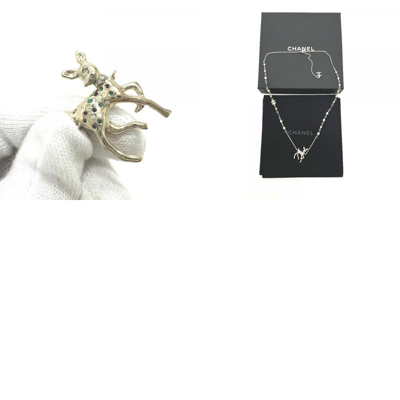 Chanel Chanel Necklace Bambi Fake Pearl G26 Metal