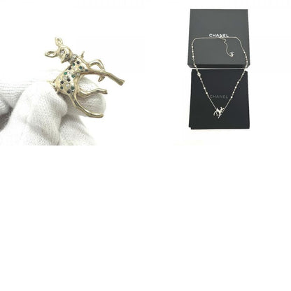 Chanel Chanel Necklace Bambi Fake Pearl G26 Metal