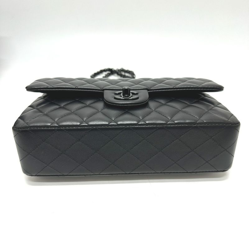 Chanel Shoulder Bag Quilted 25 so Black Lambskin