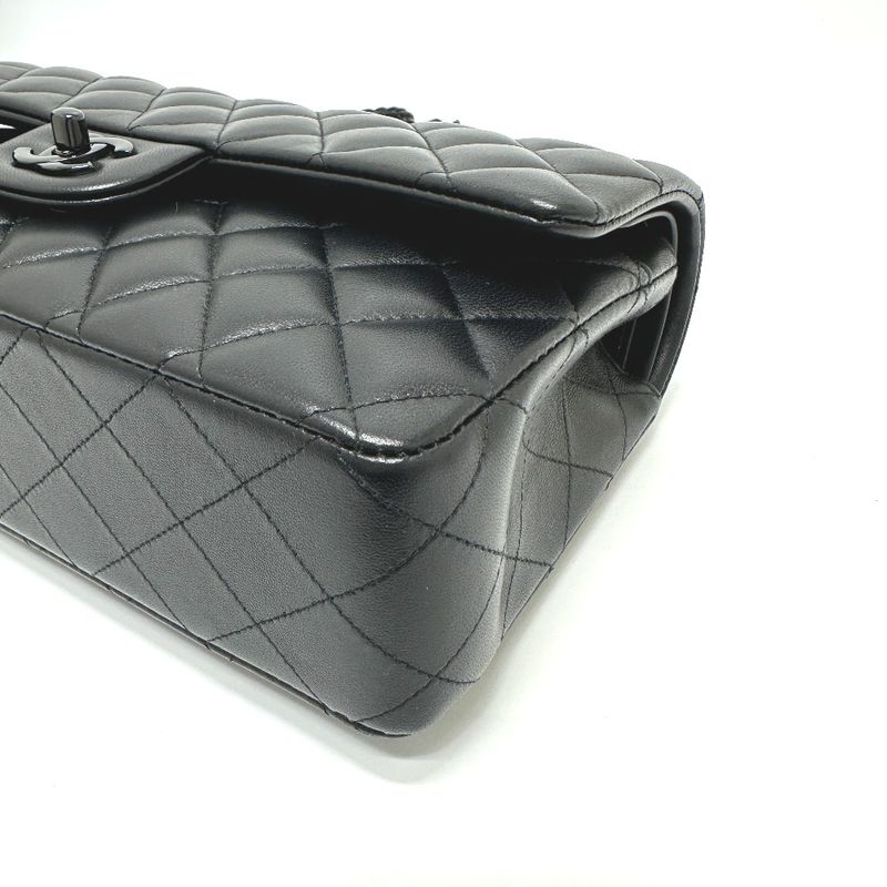 Chanel Shoulder Bag Quilted 25 so Black Lambskin