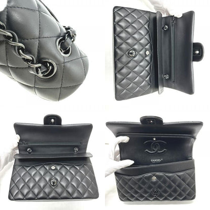 Chanel Shoulder Bag Quilted 25 so Black Lambskin