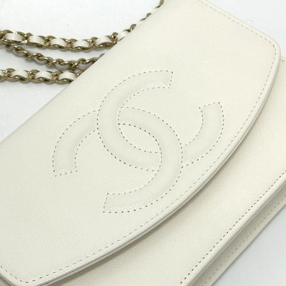 Chanel Chanel Shoulder Bag Ap4653 Caviar Leather White