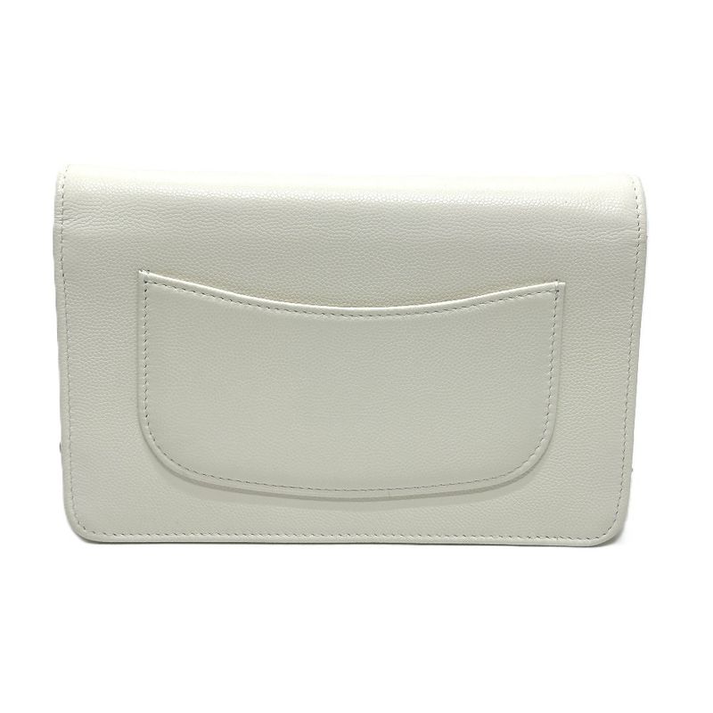 Chanel Chanel Shoulder Bag Ap4653 Caviar Leather White