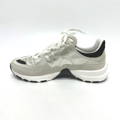 Chanel Sneakers Coco Mark Metallic Leather Metiers D'art