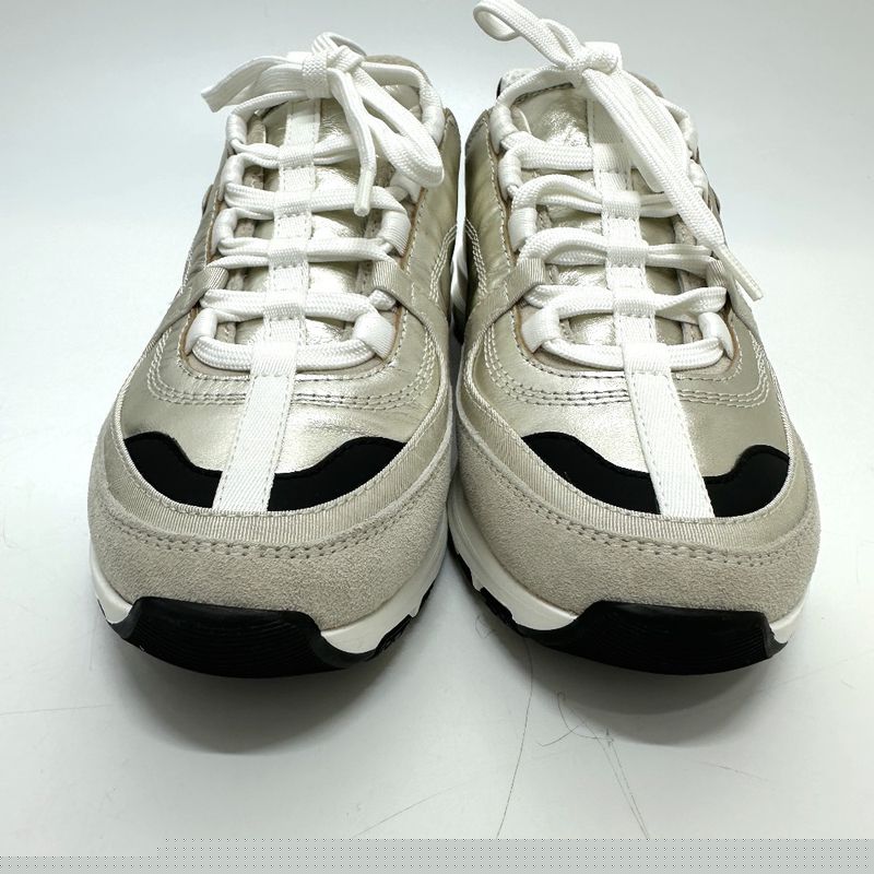 Chanel Sneakers Coco Mark Metallic Leather Metiers D'art