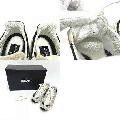 Chanel Sneakers Coco Mark Metallic Leather Metiers D'art