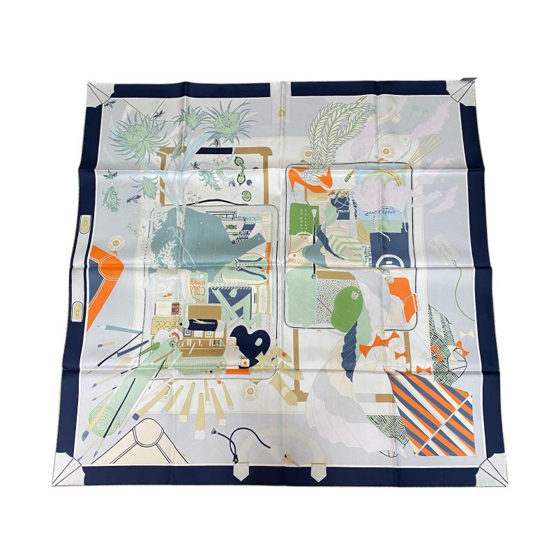 Unused Hermes Ladies Carre90 Bagage a Man