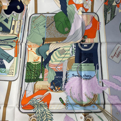 Unused Hermes Ladies Carre90 Bagage a Man