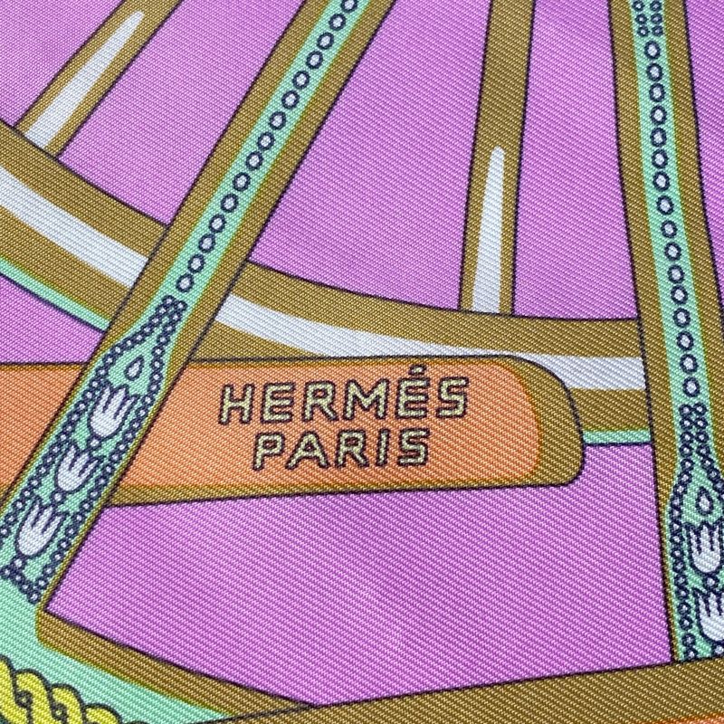 Unused Hermes Women's Petit Carre 45 Berlinne Carriage Scarf