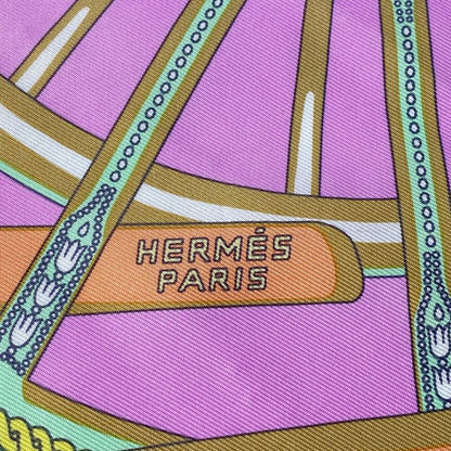 Unused Hermes Women's Petit Carre 45 Berlinne Carriage Scarf