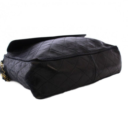 Chanel Matelasse Chain Shoulder Bag Fringe Coco Mark Leather Black No 1 KH • Oh