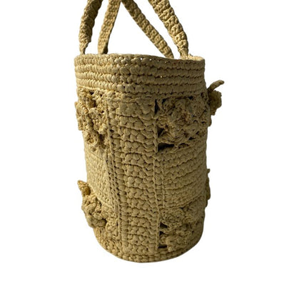 List Price: 800000 Dior Women's Pannier Chapeau Basket Bag Raffia 2way Shoulder