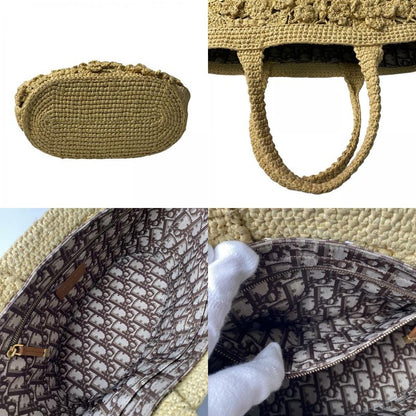 List Price: 800000 Dior Women's Pannier Chapeau Basket Bag Raffia 2way Shoulder