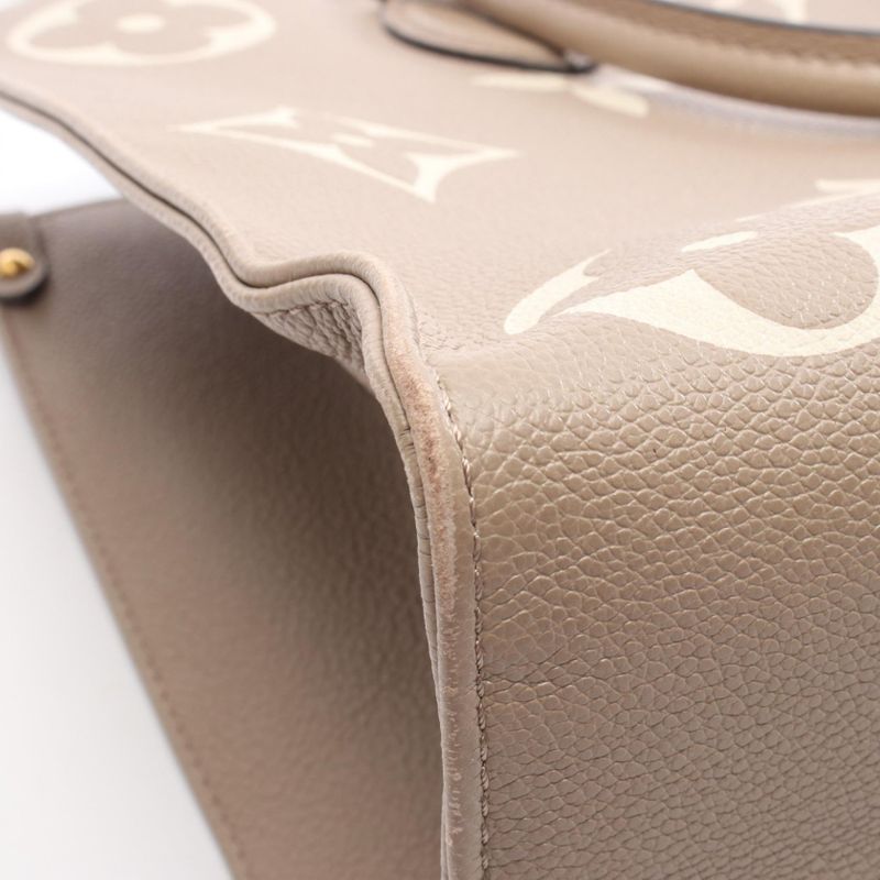 Louis Vuitton Tote Bag On The Go MM Bicolor M45494 Tourtrame Cles Leather On