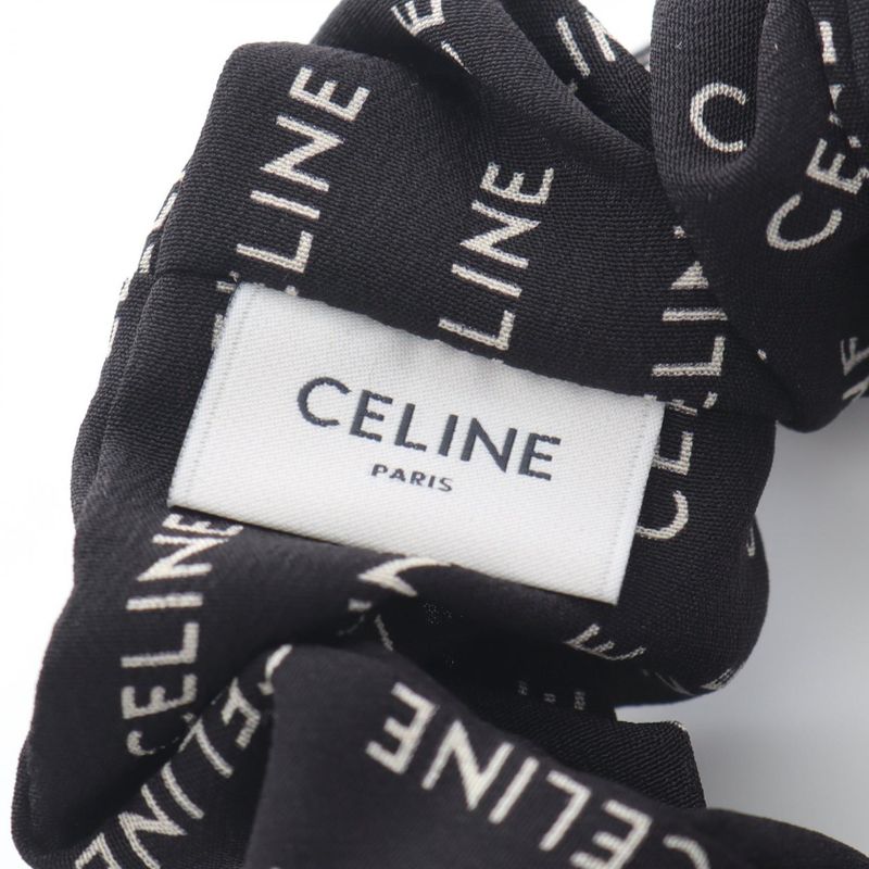 Celine Rayure Triomphe Scrunchie 46y352sib BK Other Scrunchie Camouflage Ladies
