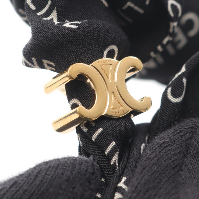 Celine Rayure Triomphe Scrunchie 46y352sib BK Other Scrunchie Camouflage Ladies