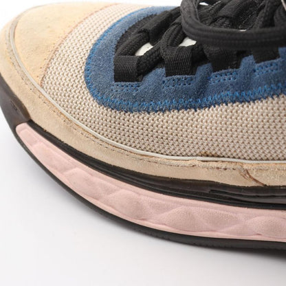 Chanel Sneakers Cocomark Beige Navy Pink Suede