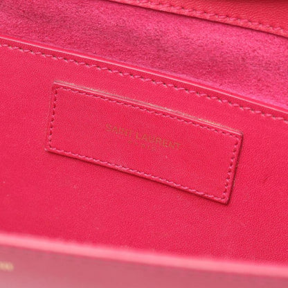 Saint Laurent Paris Shoulder Bag Betty Magenta Leather Chain