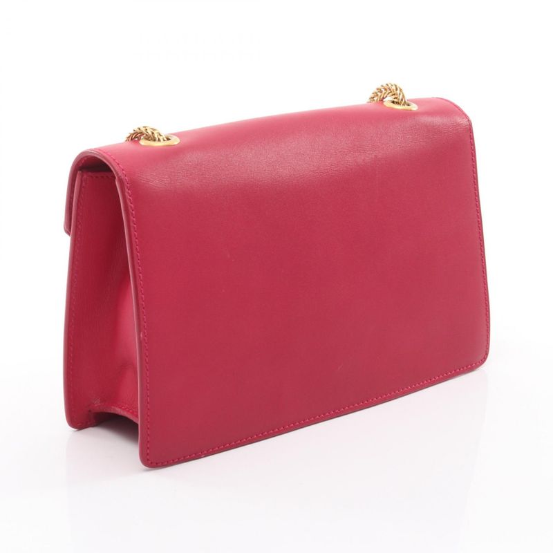 Saint Laurent Paris Shoulder Bag Betty Magenta Leather Chain
