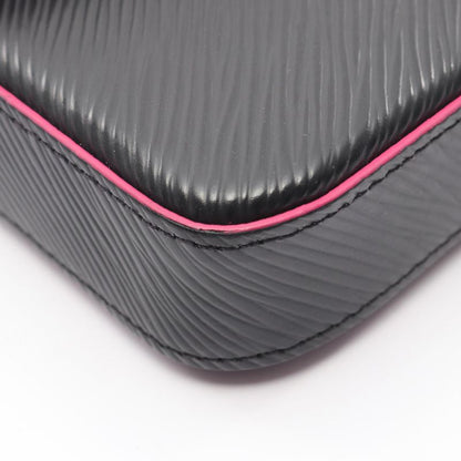 Louis Vuitton Shoulder Bag Pochette Felicie Epi Noir Black Hot Pink