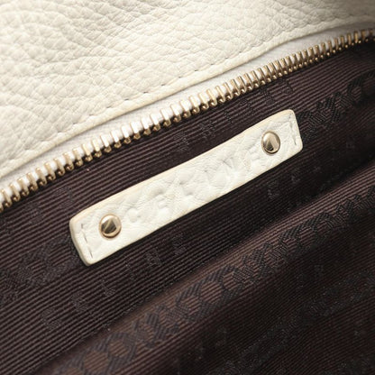 Celine Handbag Bittersweet White Leather Medium