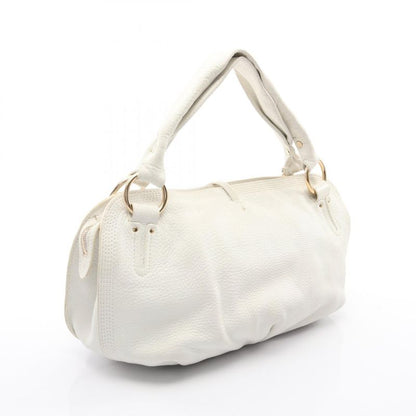 Celine Handbag Bittersweet White Leather Medium